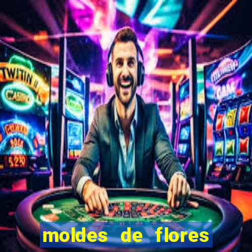 moldes de flores gigantes para imprimir